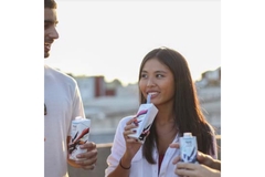 Image People drinking from carton-pack.